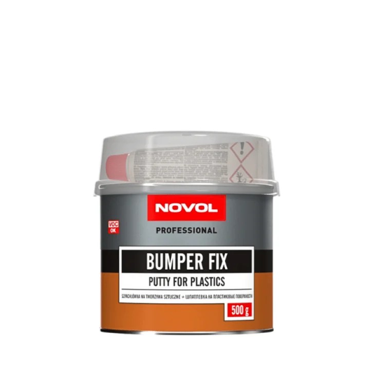 Шпаклівка по пластику в комплекті з затверджувачем Novol BUMPER FIX  0,5 кг